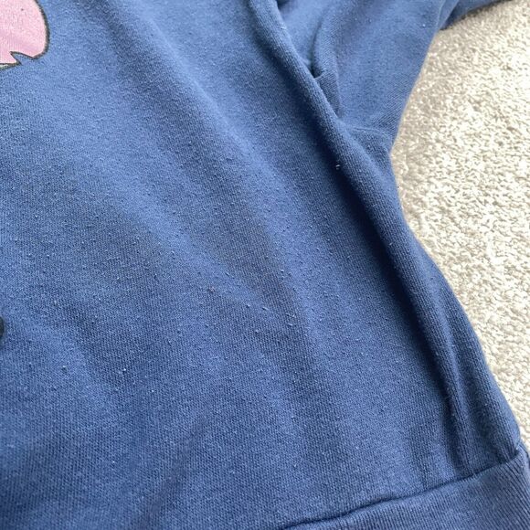 Disney Lilo & Stitch Graphic Pullover Sweatshirt Boys Kids Medium Blue Crew Neck - Picture 11 of 14